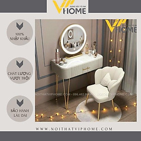Mua Bàn trang điểm  bàn phấn kèm gương tích hợp đèn LED kèm nút cảm ứng thông minh và ngăn kéo để đồ tện lợi BTD-00084
