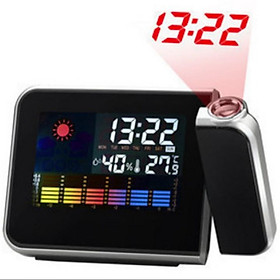 ️FREESHIP Đồng hồ báo thức kỹ thuật số vớI màu sắc màn hình đèn led chiếu đồng hồ bàn buổI sáng 206749