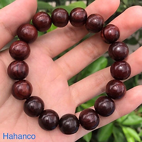 Hình ảnh Vòng tay gỗ Cẩm Lai phong thủy (Size 12mm - 17 hạt) BH676 - Vân gỗ cực đẹp - Bracelet of HAHANCO