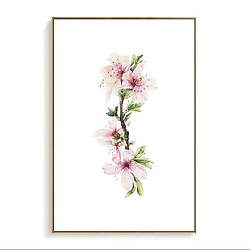 Mua Tranh canvas tràn viền treo tường phòng khách  tranh vẽ bông hoa sắc màu H 180-188