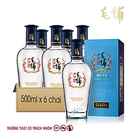 MAOPU Thùng 6 chai Kiều mạch Đen 52% 500ml