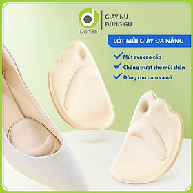 Combo 2 cặp lót giày cao gót giảm đau gang bàn chân vị trí dưới các ngón chân, lót giày hút mồ hôi chân khi mang giày bít mũi PK14