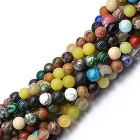 8mm Jewelry Making Stone Beads Strand 15" - Assorted Color