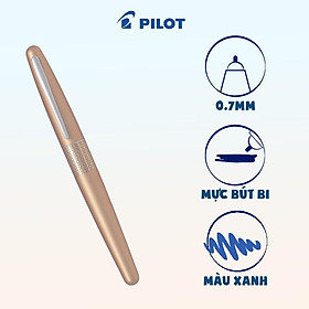 Bút bi Pilot Mr mực xanh (Thân Gold)