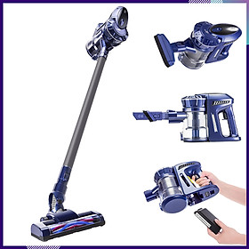 Máy Hút Bụi Cầm Tay Không Dây Gia Đình Thông Minh PUPPYOO WP536 (Blue) Loại Mini Đa Năng Lắp Pin Sạc Rời Lực Hút Mạnh 14000PA Cao Cấp Tiện Lợi Để Hút Bụi Cầu Thang Sàn Chung Cư Ô Tô Tủ Giá Sách Khe Nệm Xe Hơi Hút Sàn Hút Sofa Giường Đệm - Hàng Chính Hãng