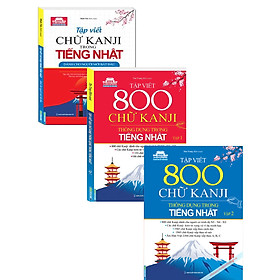Combo Sách Tập Viết Chữ Kanji Trong Tiếng Nhật
