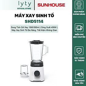 Mua MÁY XAY SINH TỐ ĐA NĂNG SUNHOUSE SHD5114 - Hàng Chính Hãng - Bảo Hành 12 Tháng Toàn Quốc