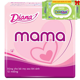 1 Gói Băng Vệ Sinh Diana Mama (12 miếng) - HSD 2027