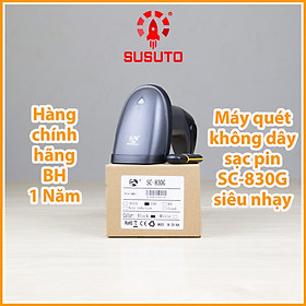 Mua Máy QUÉT mã vạch cầm tay không dây đơn tia  1D SC-830G ( Hàng chính hãng)