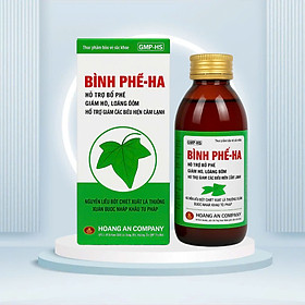 Siro ho bình phế HA QT , chai 120ml, giảm ho, loãng đờm