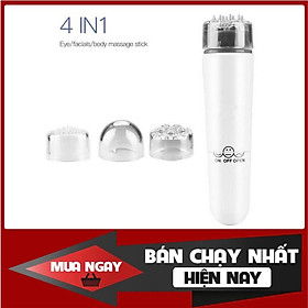 Hình ảnh Combo 2 Gậy Massage Mắt Cầm Tay Mini Nhỏ Gọn Chống Thâm Quầng, Bọng Mắt (2 Sản Phẩm Máy Trắng + Hồng) (Hàng Chính Hãng)