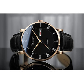 Đồng hồ nam chính hãng Teintop T7016-1 Fullbox, Kính sapphire ,chống xước,chống nước,dây da xịn, Mới 100%,Bảo hành 12 tháng,Thiết kế đơn giản ,trẻ trung và sang trọng