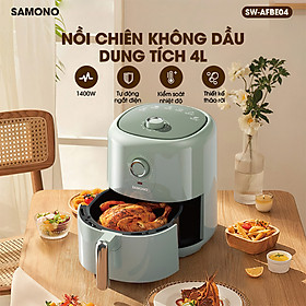 Mua Nồi Chiên Không Dầu SAMONO SW-AFBE04 Xanh lá - Dung Tích 4 Lít - Thiết Kế Núm Vặn - Công Suất 1400W - HÀNG CHÍNH HÃNG