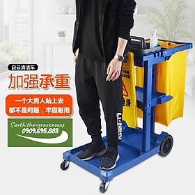 Mua xe đẩy dọn dẹp  vệ sinh có thể kết hợp với xe vắt móp  cây lau kính