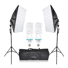 Bộ Đèn Chụp Ảnh Cho Studio (135W) (2 Đèn) (2 Chân Đèn)