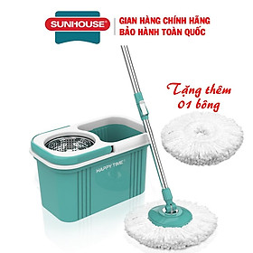 Mua Bộ lau nhà Sunhouse Happy Time KH-CL330S  Chổi lau nhà  Cây lau nhà  Chất liệu nhựa siêu bền  Xoay 360 độ