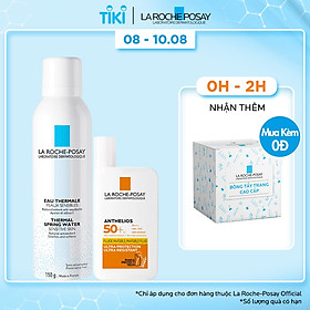 Bộ sản phẩm chống nắng bảo vệ da toàn diện không nhờn rít La Roche-Posay Anthelios Invisible Fluid SPF50+