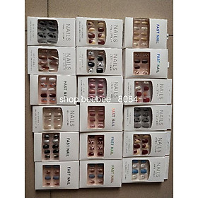 Bộ móng tay giả 24 món có kèm keo sẵn