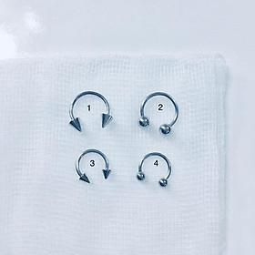 Khuyên Chữ U 2 Đầu Bi / Khuyên Cơ Bản - Khuyên Thép y tế không gỉ