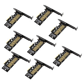 8x NVME PCIe Adapter, M.2 NVME SSD to PCI  3.0 X4 Host Expansion Card