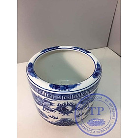 Mua Bát Hương bằng sứ rồng xanh lam ( kèm đế sứ) KH52617