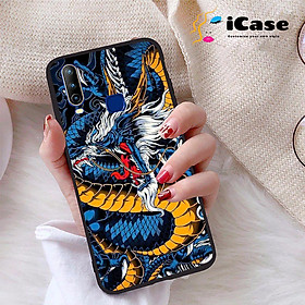 Ốp lưng iCase dành cho Vivo U10 chất liệu viền dẻo lưng cứng nhám TPU có hai lỗ xỏ dây đeo in nổi 4D hình bộ sưu tập Dragon 12