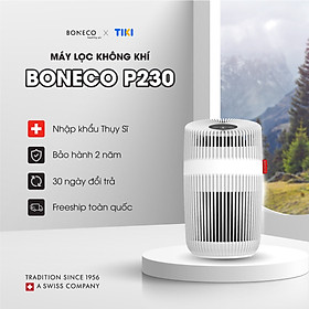 Máy Lọc Không Khí BONECO P230 Tạo Ion Âm, Khử Mùi Trong Phòng, Bộ Lọc HEPA Lọc Bụi, Vi Khuẩn, Virus - Hàng Chính Hãng