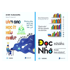 Hình ảnh Sách - Combo 2 Cuốn Làm Sao Học Ít Hiểu Nhiều Và Đọc Nhiều Nhớ Được Bao Nhiêu ( ZB )