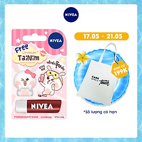 Son Dưỡng Môi Nivea Pomegranate Shine Caring Lip Balm - Tặng Kèm Ốp Son - 85207