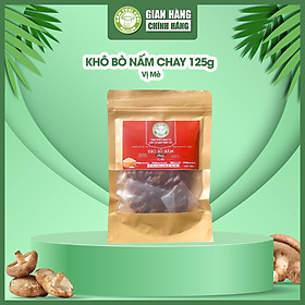 Khô Bò Nấm Chay Vị Mè 125g Nấm Tươi Cười, Hợp Ăn Vặt, Ăn Kèm Cơm, Bánh Mì Và Chế Biến Tuỳ Ý