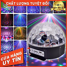 Mua ĐÈN NHÁY NẤM LED PHA LÊ 7 MÀU TỰ ĐỘNG CẢM BIẾN THEO NHẠC Còn hàng