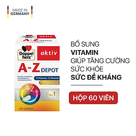 Viên uống Vitamin tổng hợp tăng cường sức khỏe đề kháng Doppelherz Aktiv A-Z Depot (Hộp 60 viên)