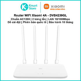 Mua Bộ phát WIFI Xiaomi 4A - DVB4230GL | AC1200 băng tần kép | Lan 10/100Mbps | Dễ cài đặt | Bản quốc tế | Bảo hành 18 tháng | Hàng Chính Hãng