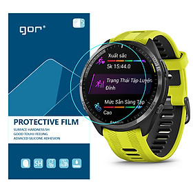Miếng dán TPU bảo vệ màn hình GOR cho Garmin Forerunner 965 - Hàng Chính Hãng