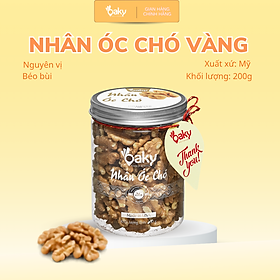 Nhân Óc Chó Vàng Oaky 200g (Size Nhỏ) – Hạt Dinh Dưỡng Mỹ, Giàu Omega-3, Tốt Cho Tim Mạch