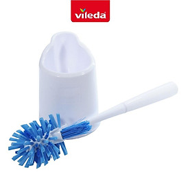 Bàn chải cọ toilet VIELDA Power Brush kèm khay đựng, đầu lông cọ bền, cứng