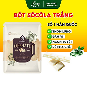 Bột Socola Trắng White Chocolate Pomona Powder Nguyên Liệu Pha Chế Cà Phê, Latte, Mocha, Trà Sữa, Sữa Lắc Hàn Quốc Gói 800g 