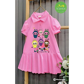 Đầm thun cho bé gái LABUBU size 8-40kg chất cotton mềm mịn đẹp