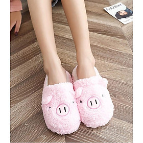 Dép Lông Nữ Họa Tiết Pé Heo Quai Ngang Mềm Mịn Cực Xinh 3Fashion - 3198