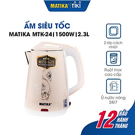 Mua Ấm Siêu Tốc MATIKA 2.3L 1500W MTK-24 đỏ - Hàng Chính Hãng