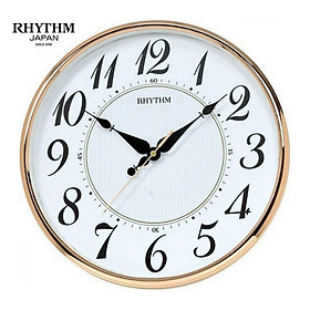 Đồng hồ treo tường Nhật Bản Rhythm CMG465BR13, Kích thước 31.0 x 4.5cm, 735g ,Vỏ nhựa, Dùng Pin