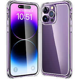 Ốp lưng chống sốc trong suốt cho iPhone 14 Pro (6.1 inch) hiệu Rock Space Protective Case siêu mỏng 1.5mm độ trong tuyệt đối, chống trầy xước, chống ố vàng, tản nhiệt tố - hàng nhập khẩu