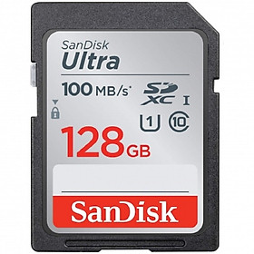 Thẻ Nhớ SDXC SanDisk Ultra 128GB UHS-I 100MB/s - Hàng Nhập Khẩu