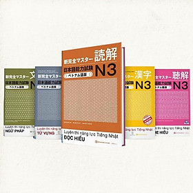 Sách - Combo trọn bộ 5 cuốn Shinkanzen N3 - Luyện thi năng lực Nhật ngữ N3