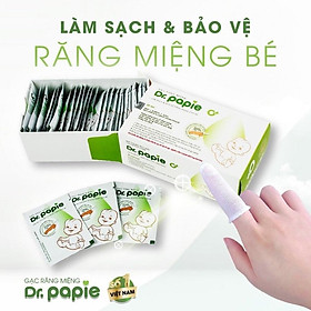 Gạc Rơ Lưỡi Dr.Papie Vệ Sinh Răng Miệng Cho Bé