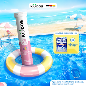 TPBVSK Viên sủi KUDOS KIDS bổ sung canxi và vitamin tổng hợp cho trẻ em (20 viên/tuýp)