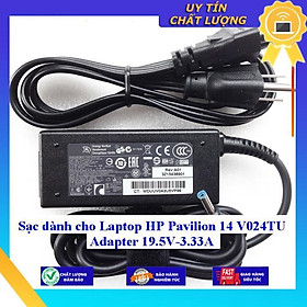 Sạc dùng cho Laptop HP Pavilion 14 V024TU Adapter 19.5V-3.33A - Hàng Nhập Khẩu New Seal