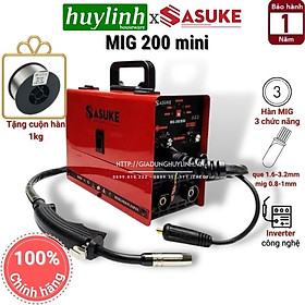 Mua Máy hàn MIG không dùng khí 3 chức năng SASUKE MIG200 MINI cuộn dây 1kg.