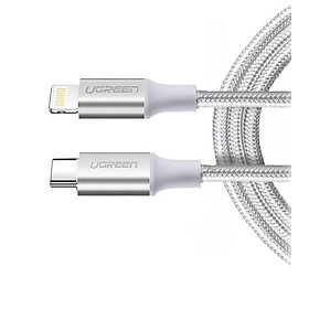 Mua Ugreen 70523 1m cáp usb type c ra Cổng sạc dành cho iphone 2.0 màu trắng US304 hàng chính hãng
