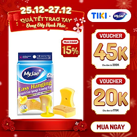 Mua Miếng Bọt Biển Rửa Chén MyJae 2 Mặt  Mút Xốp Rửa Bát Đa Năng Kèm Miếng Nhựa Hít Kê  11.3cm x 7.8cm x 3cm  (2 Miếng/Gói)